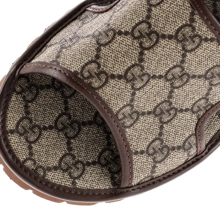 GUCCI Men's Slide Sandals GG Coated Canvas - Image 5