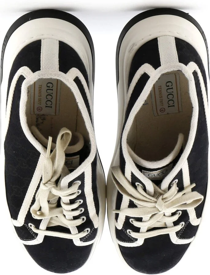 GUCCI Men's Tennis Trek Sneakers GG Canvas - Image 2