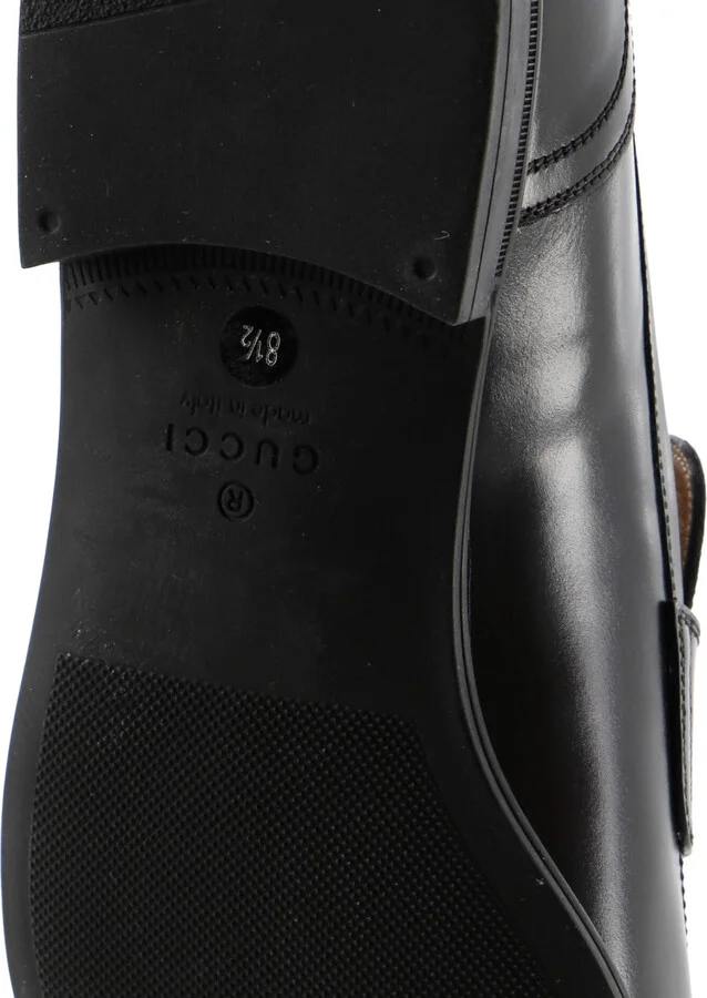 GUCCI Men's Web Loafers Leather - Image 6