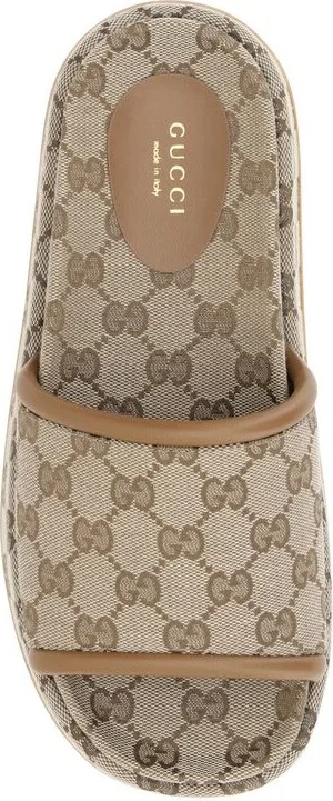 Gucci Original Gg Fabric Slides - Image 7