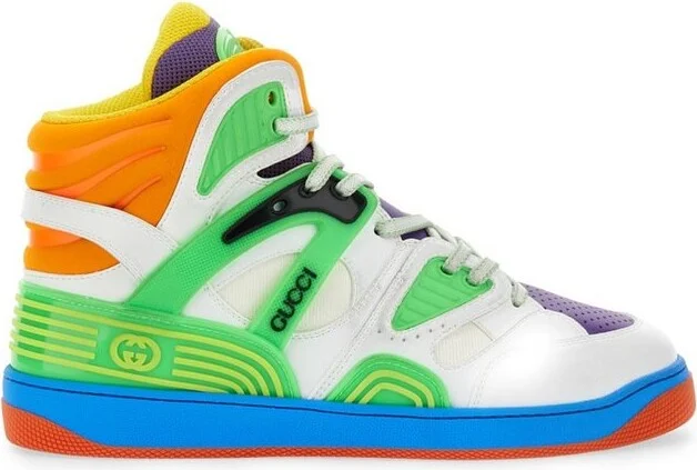 Gucci Panelled High Top Basketball Sneakers