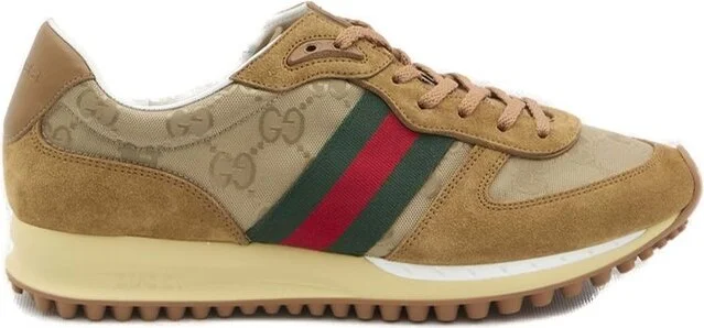 Gucci Panelled Lace-Up Sneakers