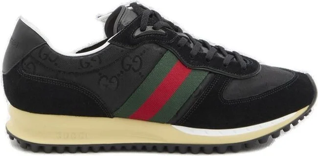 Gucci Panelled Lace-Up Sneakers