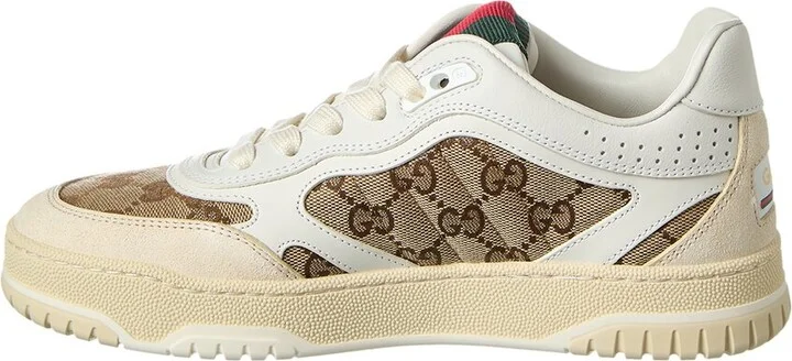 Gucci Re-Web Gg Canvas & Leather Sneaker - Image 2