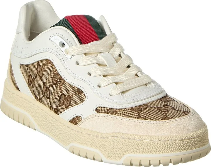 Gucci Re-Web Gg Canvas & Leather Sneaker
