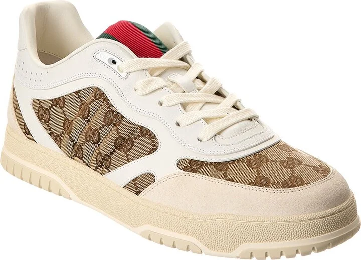 Gucci Re-Web Gg Canvas & Leather Sneaker