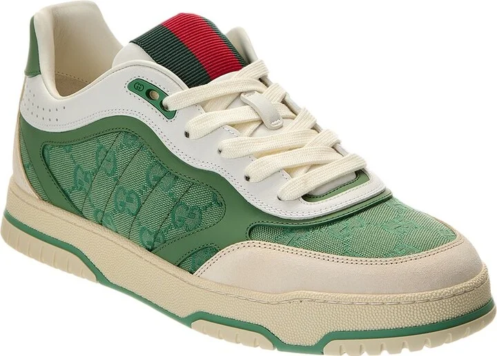 Gucci Re-Web Gg Canvas & Leather Sneaker