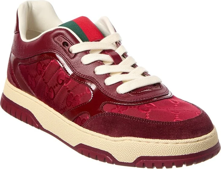 Gucci Re-Web Gg Canvas & Leather Sneaker