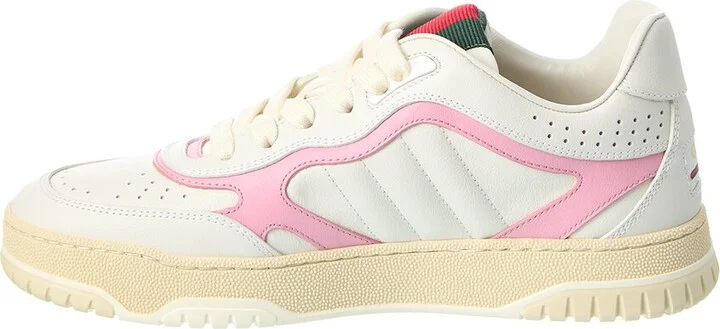 Gucci Re-Web Leather Sneaker - Image 2