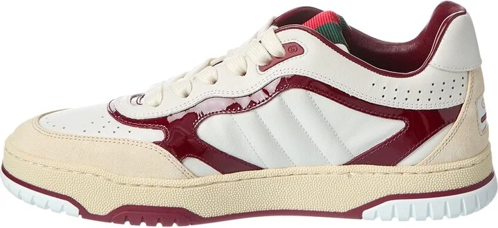 Gucci Re-Web Leather Sneaker - Image 2