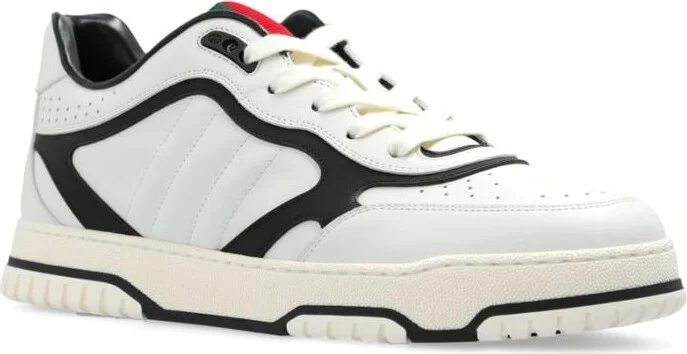 Gucci Re-Web Leather Sneakers - Image 2