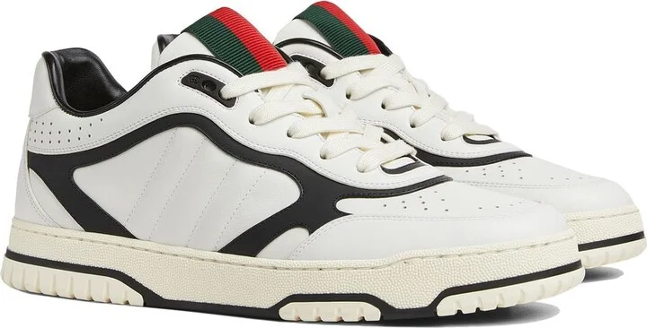 Gucci Re-Web Leather Sneakers - Image 5