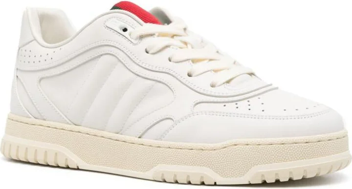 Gucci Re-Web Leather Sneakers - Image 4