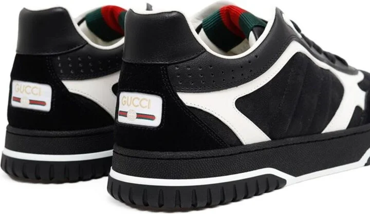 Gucci Re-Web Leather Sneakers - Image 2