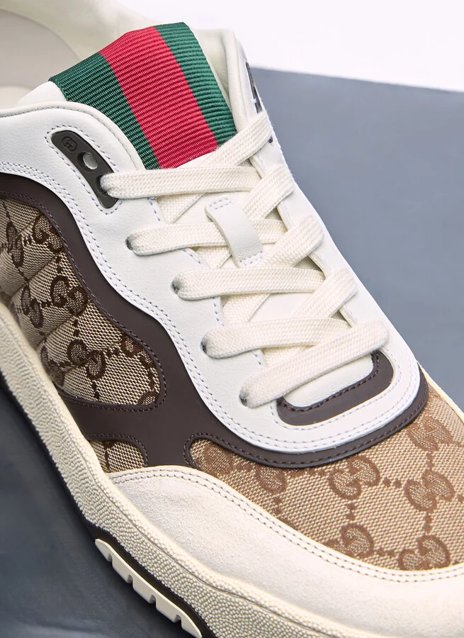 Gucci Re-web Sneakers - Man Sneakers Beige Uk - 09 - Image 2