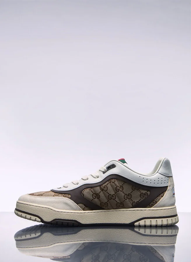 Gucci Re-web Sneakers - Man Sneakers Beige Uk - 09 - Image 4