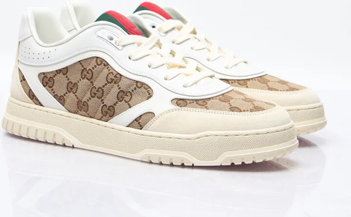 Gucci Re-web Sneakers - Man Sneakers Beige Uk - 10 - Image 3