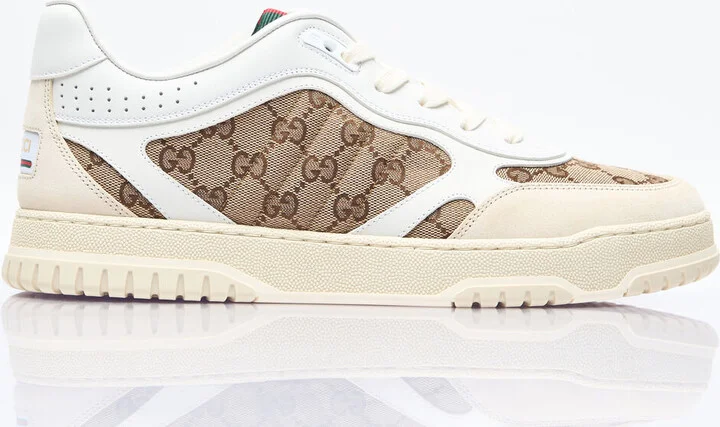 Gucci Re-web Sneakers - Man Sneakers Beige Uk - 10