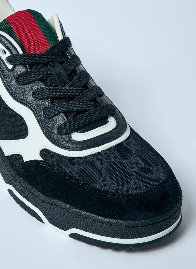 Gucci Re-web Sneakers - Man Sneakers Black Uk - 06 - Image 3