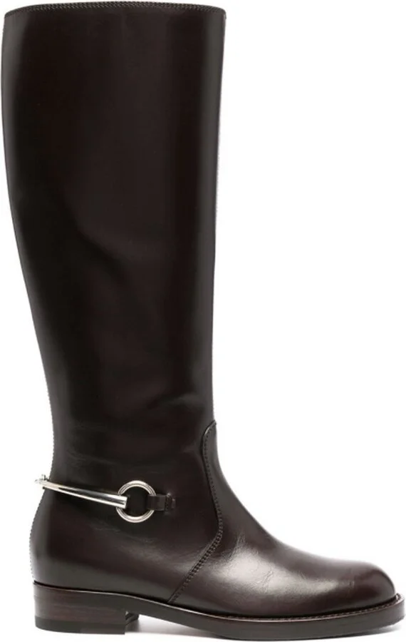 Gucci Round Toe Knee Length Boots