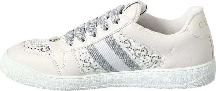 Gucci Screener Canvas & Leather Sneaker - Image 2