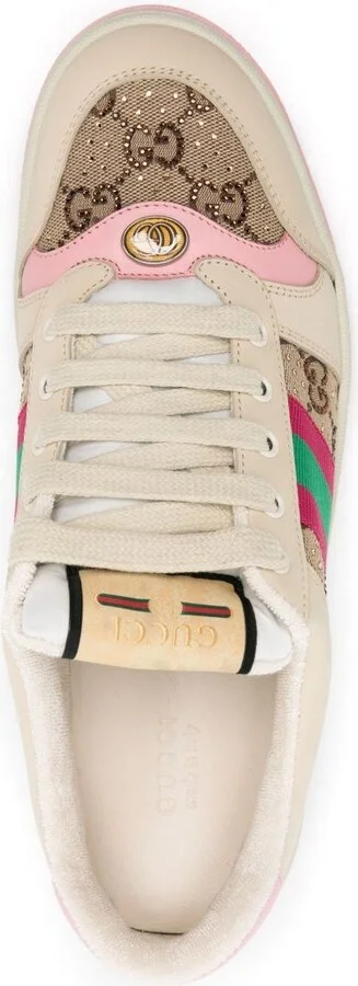 Gucci Screener Leather Sneakers - Image 2