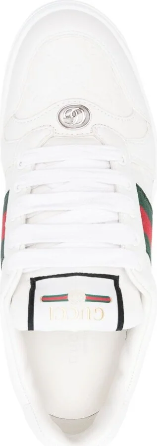 Gucci Screener Leather Sneakers - Image 2