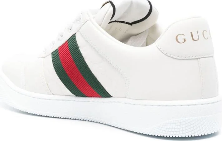 Gucci Screener Leather Sneakers - Image 4