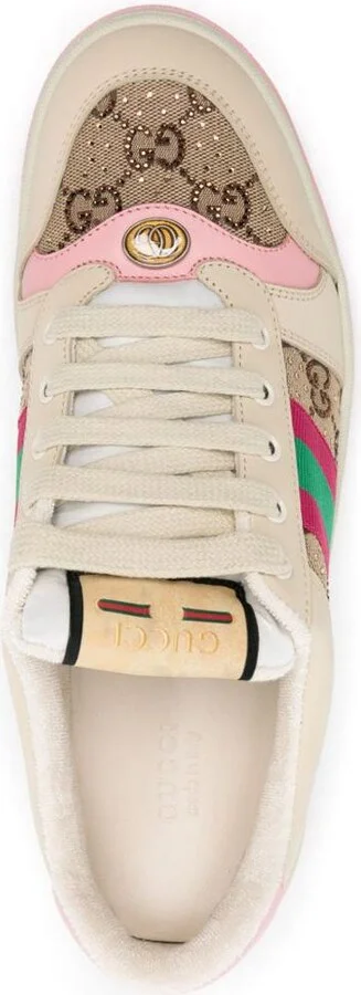 Gucci Screener Leather Sneakers - Image 2