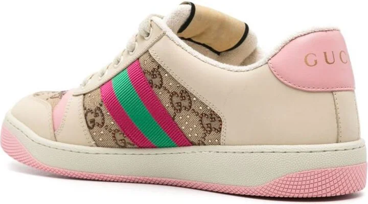 Gucci Screener Leather Sneakers - Image 3