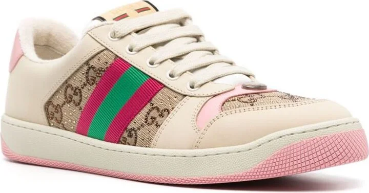 Gucci Screener Leather Sneakers - Image 4