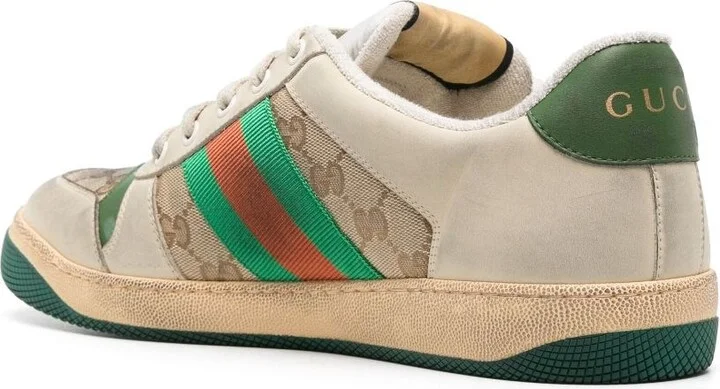 Gucci Screener Leather Sneakers - Image 2