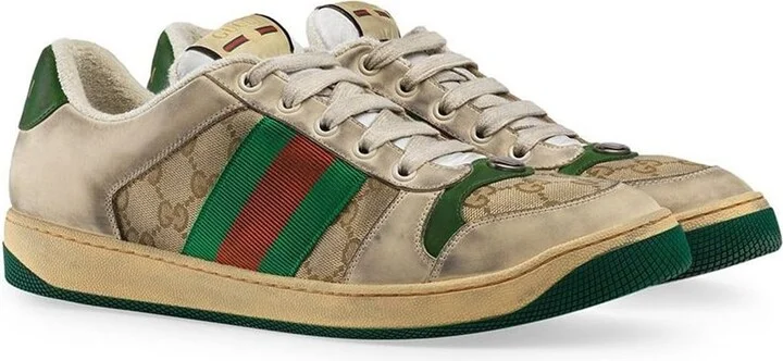 Gucci Screener Leather Sneakers - Image 3