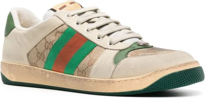 Gucci Screener Leather Sneakers - Image 3