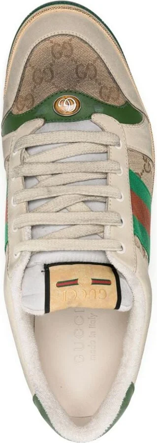 Gucci Screener Leather Sneakers - Image 4