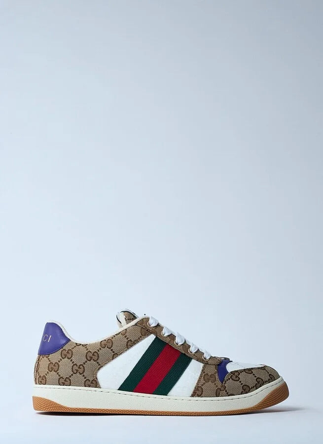 Gucci Screener Sneaker - Man Sneakers Brown Uk - 06