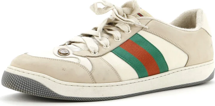GUCCI Screener Sneakers Fabric and Leather