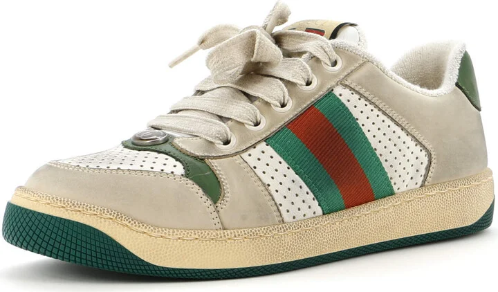 GUCCI Screener Sneakers Fabric and Leather