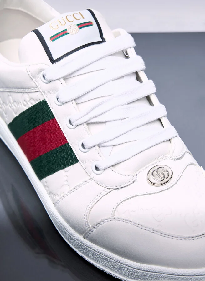 Gucci Screener Sneakers - Man Sneakers White Uk - 11 - Image 2