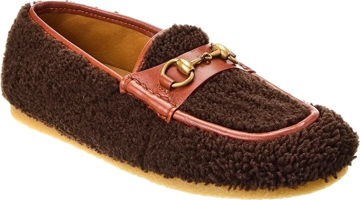 Gucci Shearling & Leather Loafer