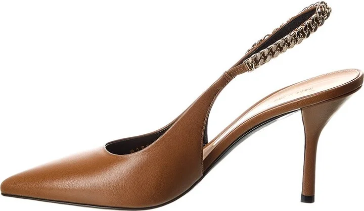Gucci Signoria Leather Slingback Pump - Image 2