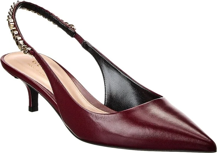 Gucci Signoria Leather Slingback Pump