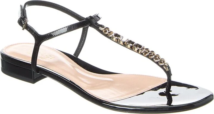 Gucci Signoria Patent Sandal