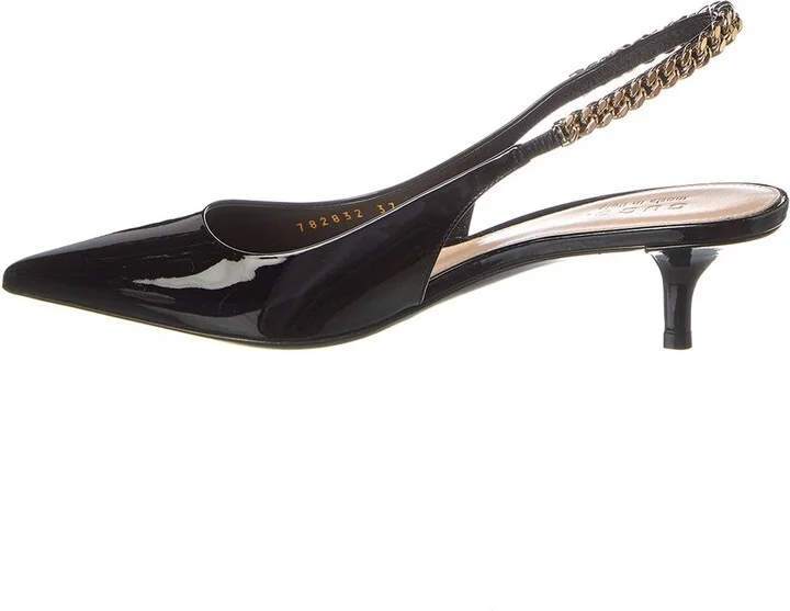 Gucci Signoria Patent Slingback Pump - Image 2