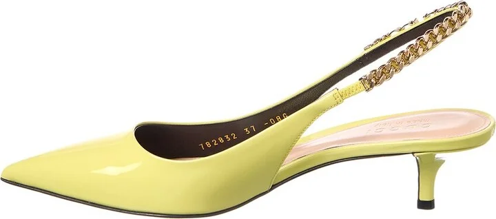 Gucci Signoria Patent Slingback Pump - Image 2