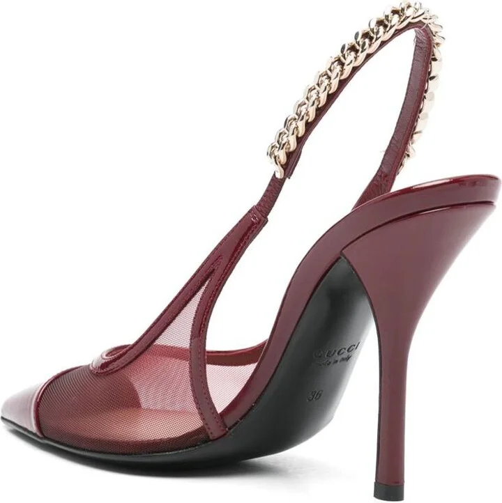 Gucci Signoria Slingback Pumps - Image 4