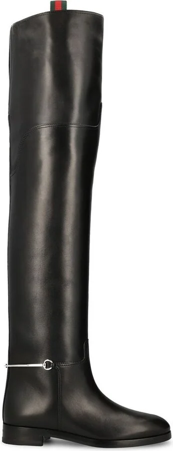 Gucci Slim Horsebit Knee-High Boots