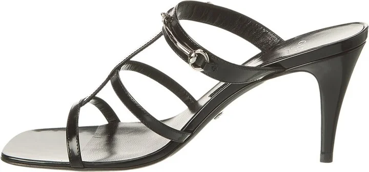 Gucci Slim Horsebit Leather Sandal - Image 2