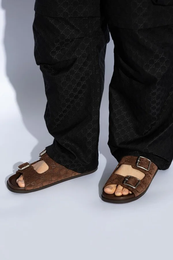 Gucci Suede Slides - Image 2