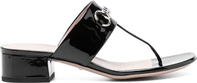 Gucci T-Bar Strap Horsebit Sandals